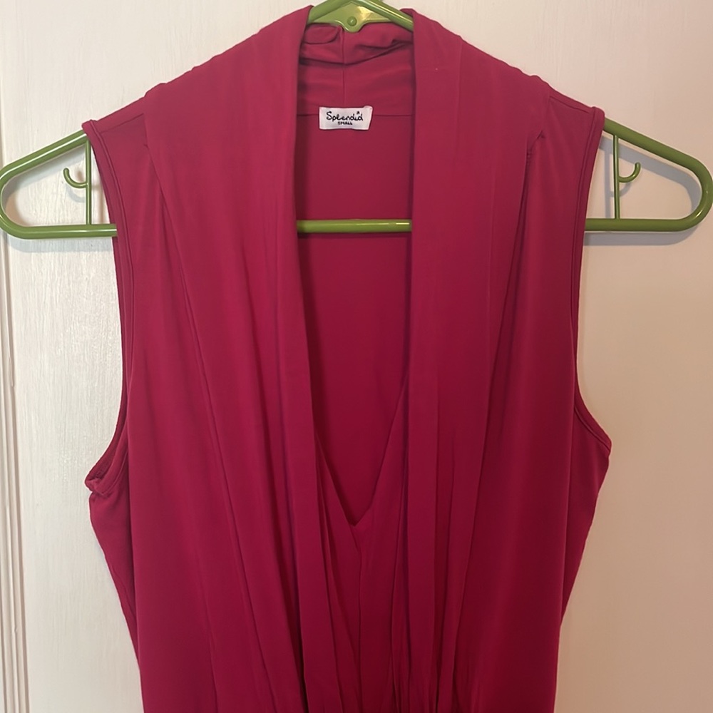 Splendid Raspberry Jersey dress - Picture 4 of 5